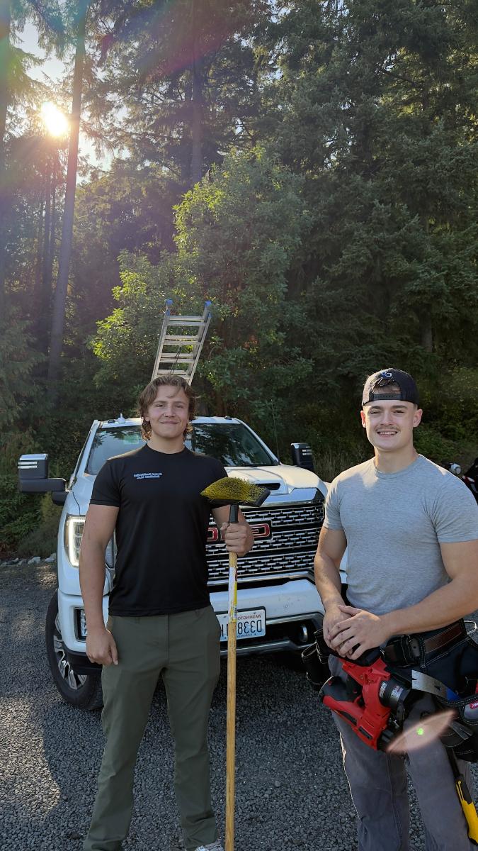 Sound Residential Solutions team with truck